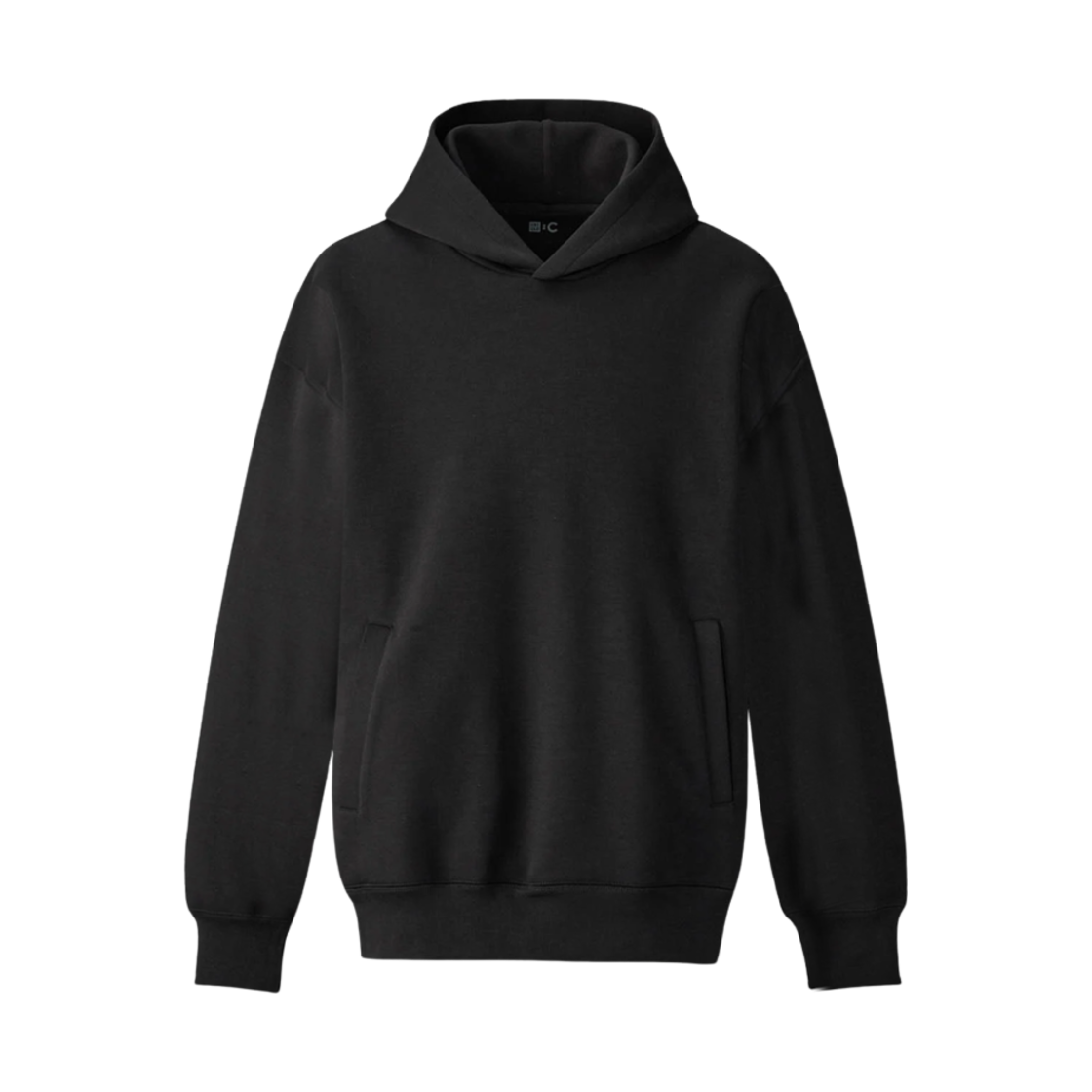 유니클로 C 스웨트 오버사이즈 풀오버 후드 블랙 - JP(Uniqlo C Sweat Oversized Pullover Hoodie Black - JP)