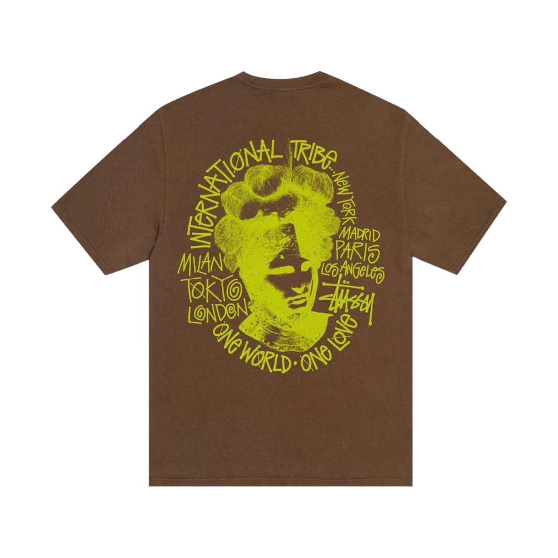 1905005 Stussy Camelot Pigment Dyed T-Shirt Brown