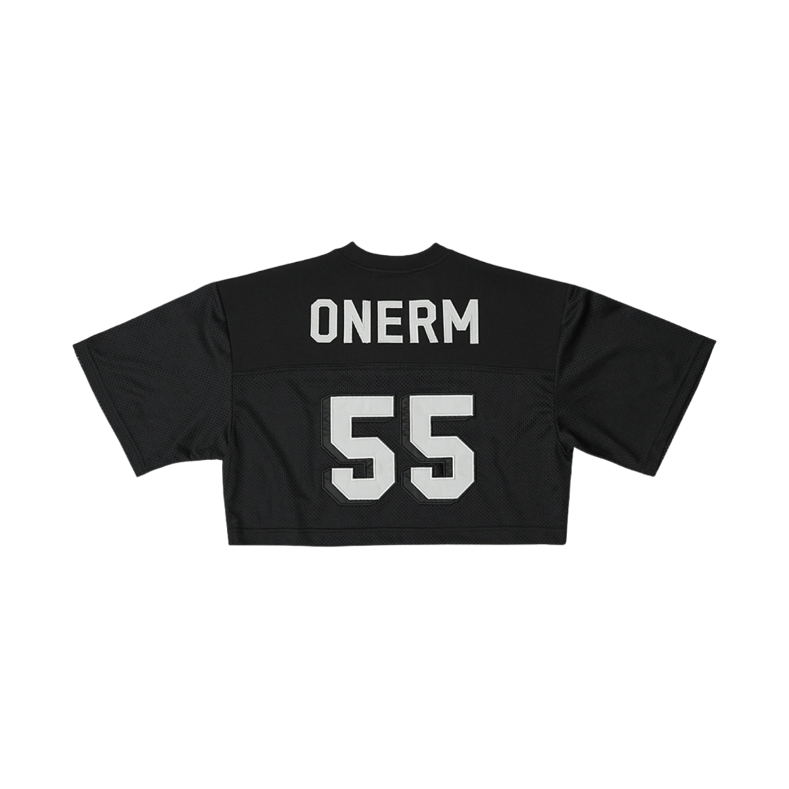 (W) 원알엠 와일드 캣츠 크롭 럭비 저지 블랙((W) ONERM Wild Cats Cropped Rugby Jersey Black)