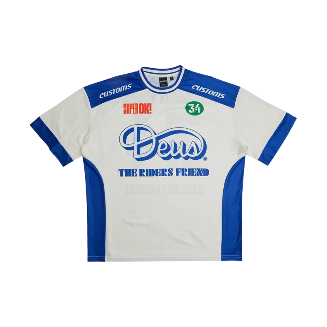 데우스 엑스 마키나 랜디 모토 티셔츠 빈티지 화이트