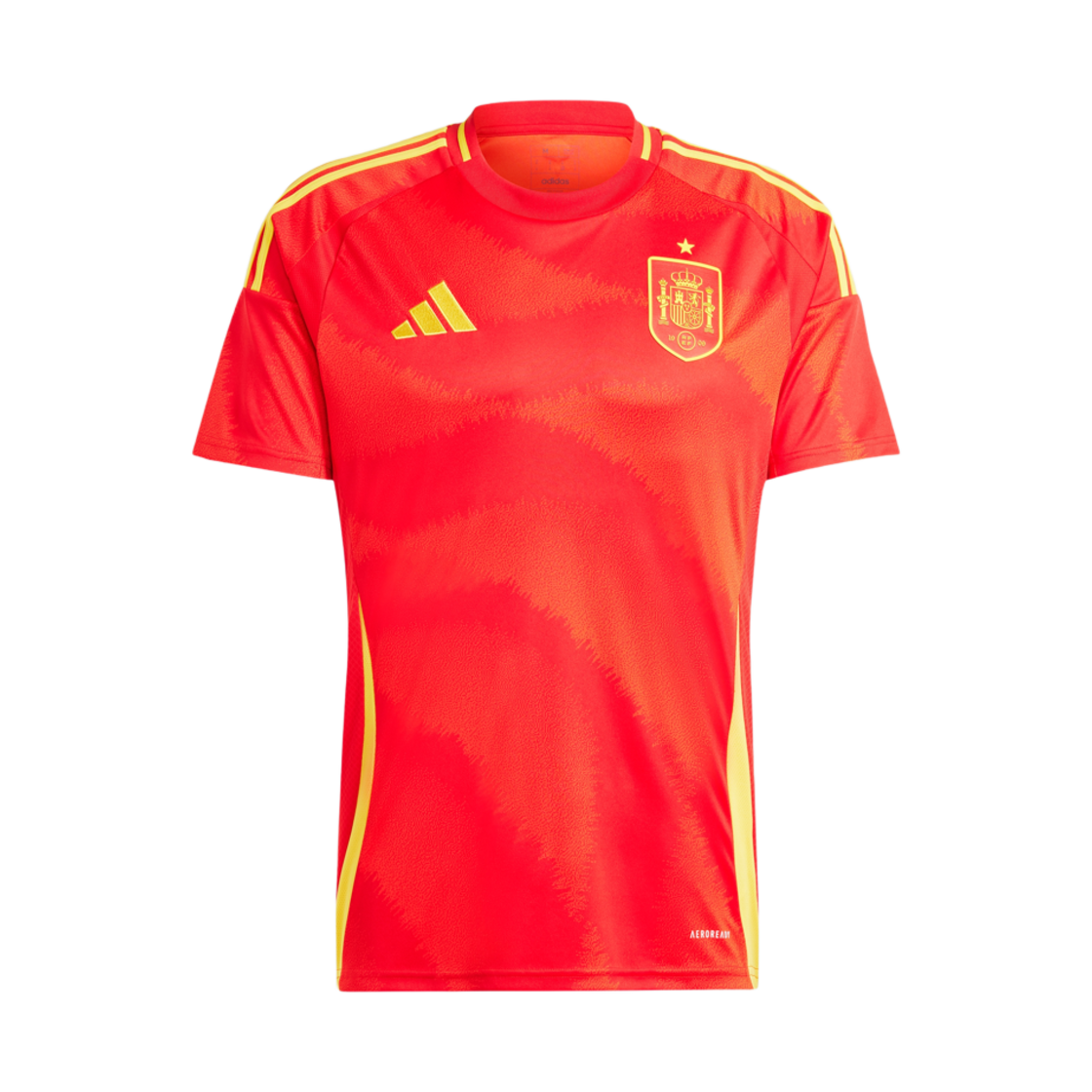 아디다스 스페인 2024 홈 저지 베러 스칼렛 (논 마킹 버전) - US 사이즈(Adidas Spain 2024 Home Jersey Better Scarlet (Non Marking Ver.) - US Sizing)