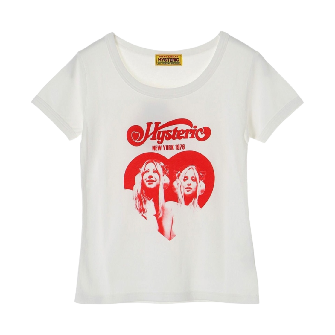 01241CT28 (W) Hysteric Glamour Hysteric Heart Chibi T-Shirt White