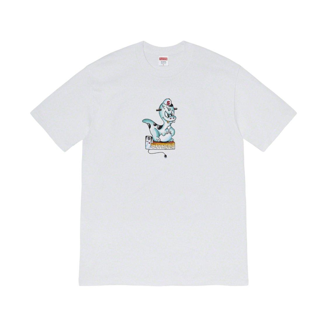슈프림 다이노소어 티셔츠 화이트 - 20SS