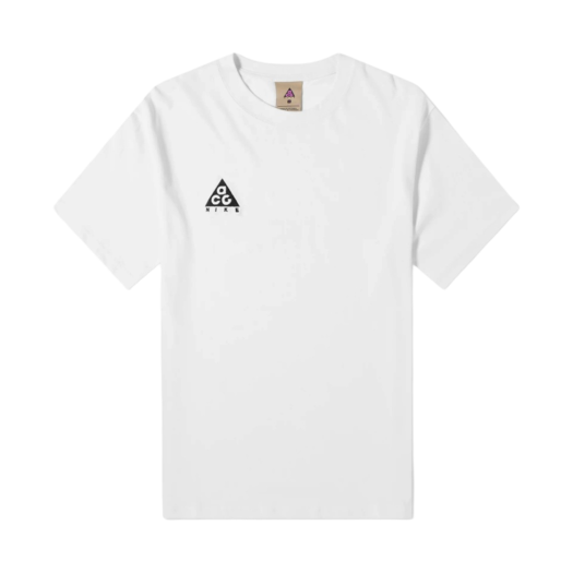 Nike ACG Logo T-Shirt Summit White Black - Asia