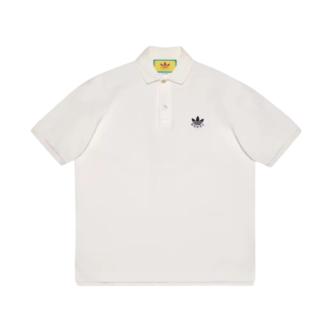 구찌 x 아디다스 코튼 피케 폴로 화이트(Gucci x Adidas Cotton Piquet Polo White)