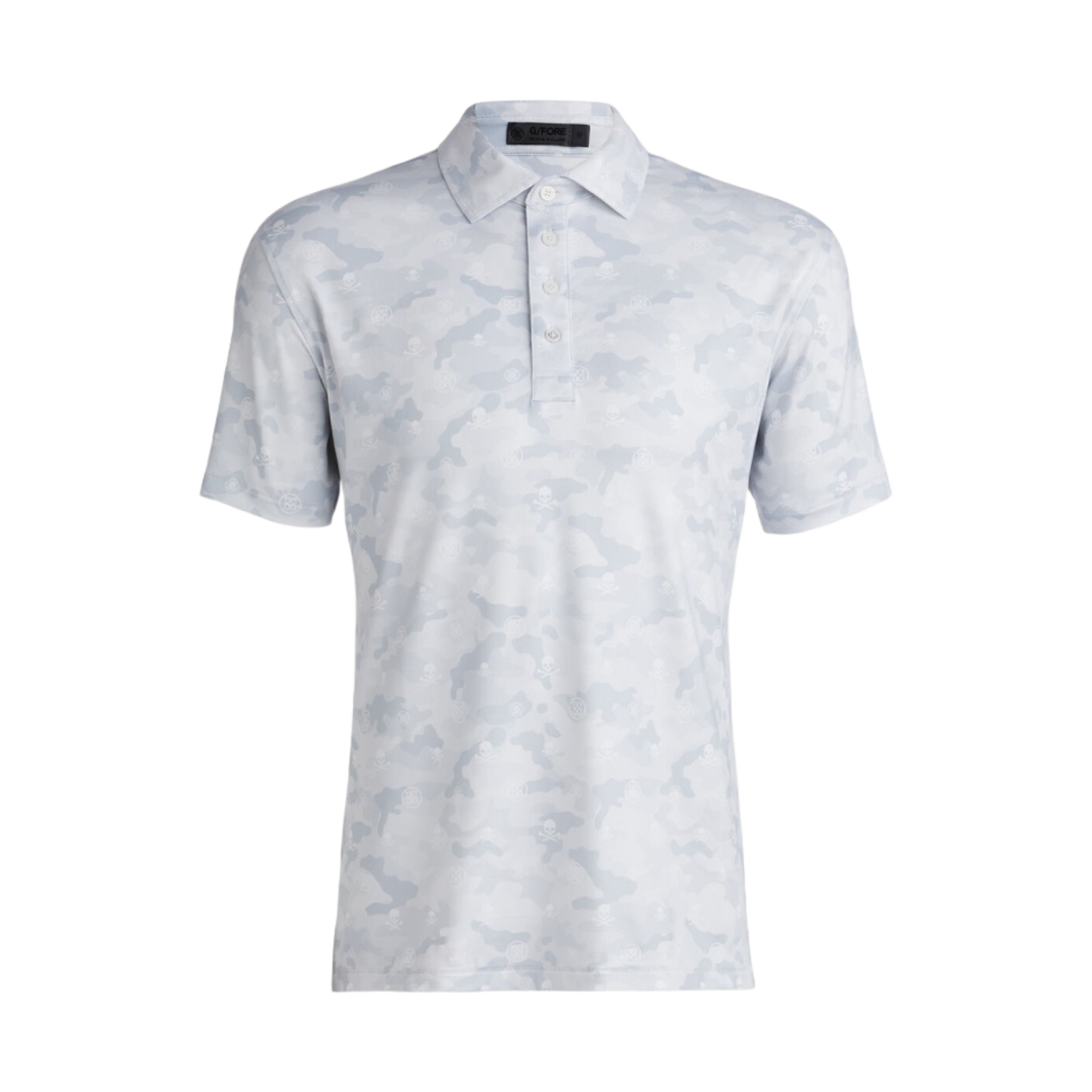 지포어 아이콘 카모 테크 저지 모던 스프레드 칼라 폴로 스노우(G/Fore Icon Camo Tech Jersey Modern Spread Collar Polo Snow) - 1