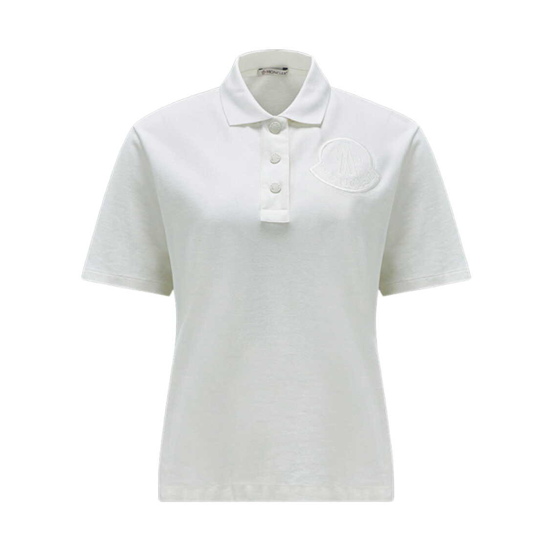 (W) 몽클레르 자수 로고 폴로 셔츠 화이트 - 23FW((W) Moncler Embroidered Logo Polo Shirt White - 23FW) - 1