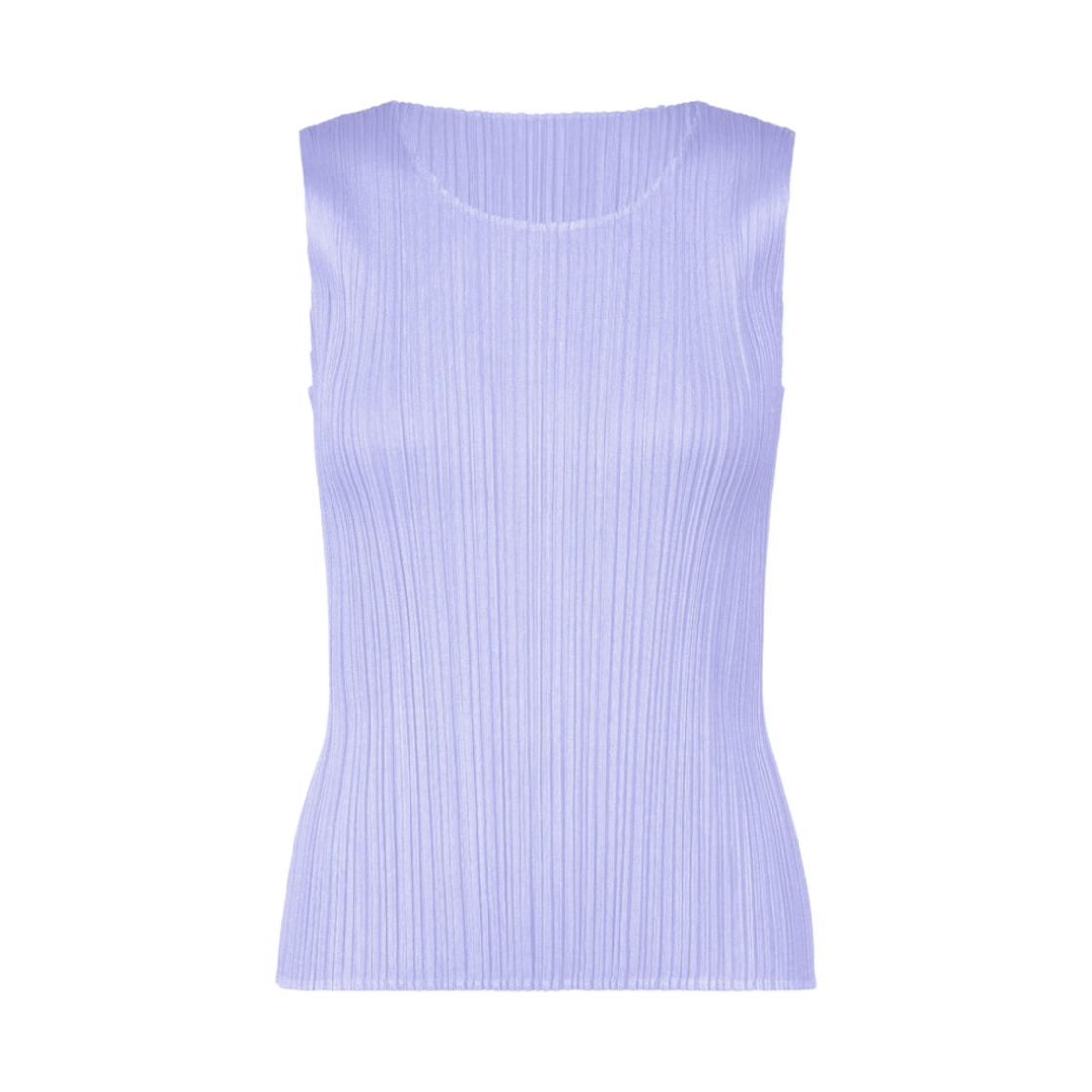 (W) 플리츠 플리즈 이세이 미야케 MC 메이 슬리브리스 탑 라이트 블루((W) Pleats Please Issey Miyake MC May Sleeveless Top Light Blue) - 1