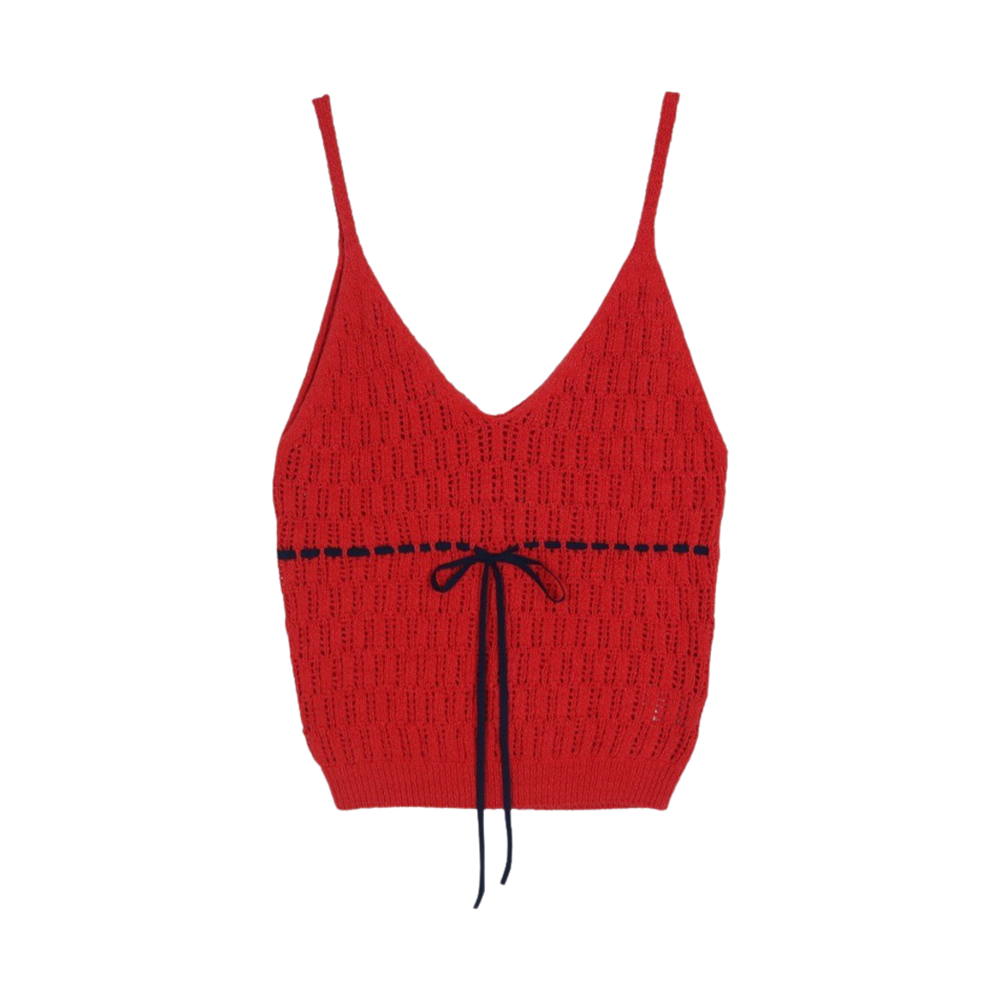FOETO_159 FOETO Hannah Ribbon Knit Red