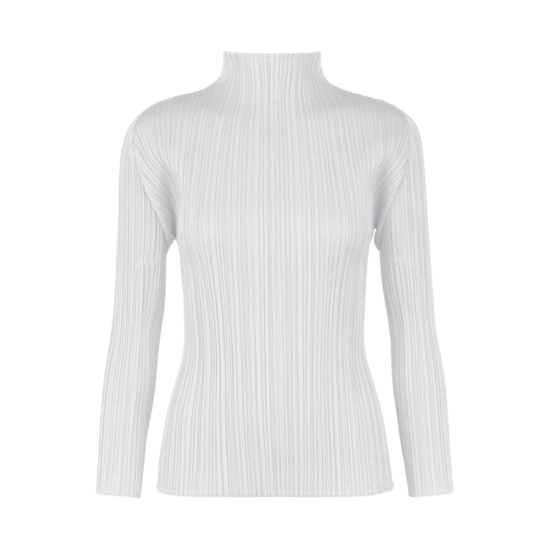 JK104-10 (W) Pleats Please Issey Miyake Basics Top Light Gray