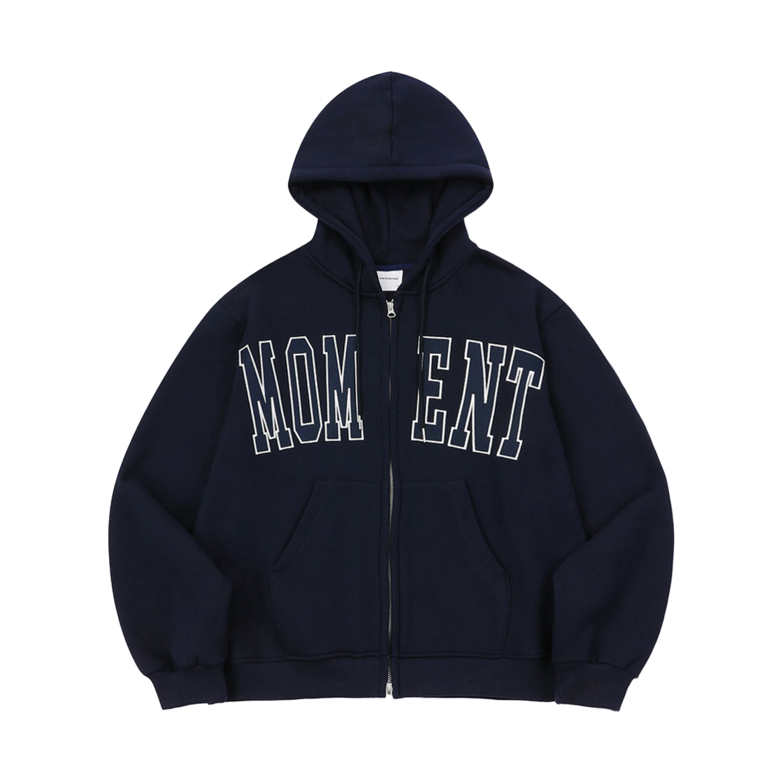 SR24FWHZ01NV SLOW RECORD HOUSE Moment Zip-Up Hoodie Navy