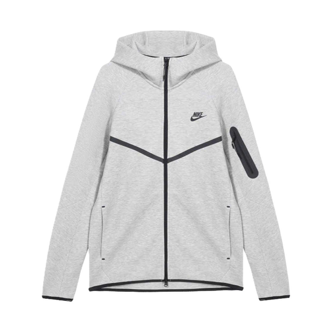 HV0950-063 Nike Tech Fleece Full Zip Hoodie Dark Grey Heather - Asia