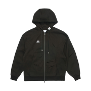 Ader Error Nolc Logo Hoodie Zip-Up Khaki