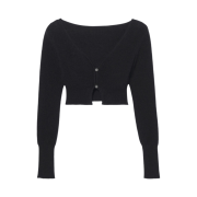 (W) Jacquemus Le Cardigan Alzou Black