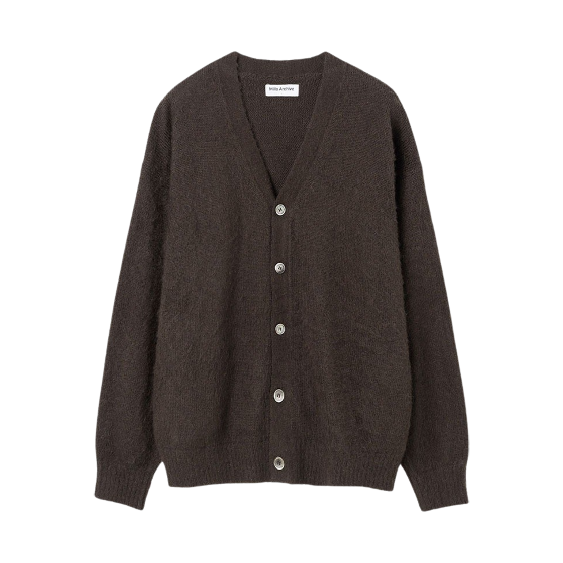 밀로 아카이브 뉴 크라운 모헤어 가디건 브라운