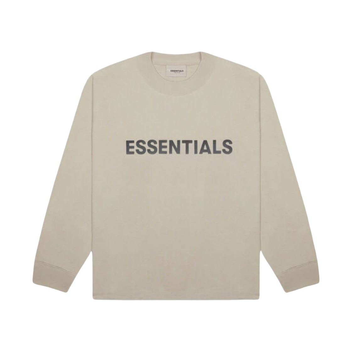 에센셜 3D 실리콘 아플리케 박시 롱슬리브 티셔츠 올리브/카키 - 20FW