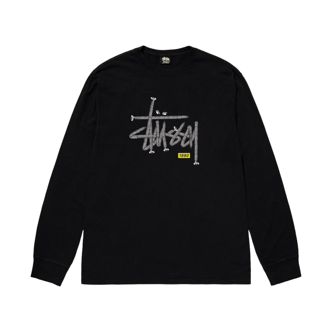 스투시 하드웨어 롱슬리브 티셔츠 블랙(Stussy Hardware LS T-Shirt Black) - 1