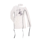 Elfelfelf Archives Women Lily Scarf Top Ivory