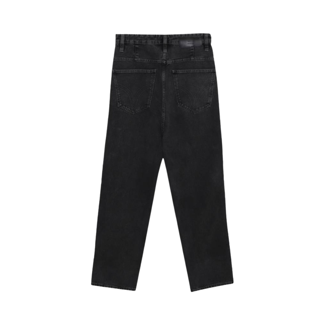 아미 로우 라이즈 와이드 레그 알렉스 핏 데님 진 블랙(AMI Low Rise Wide Leg Alex Fit Denim Jeans Black) - 2