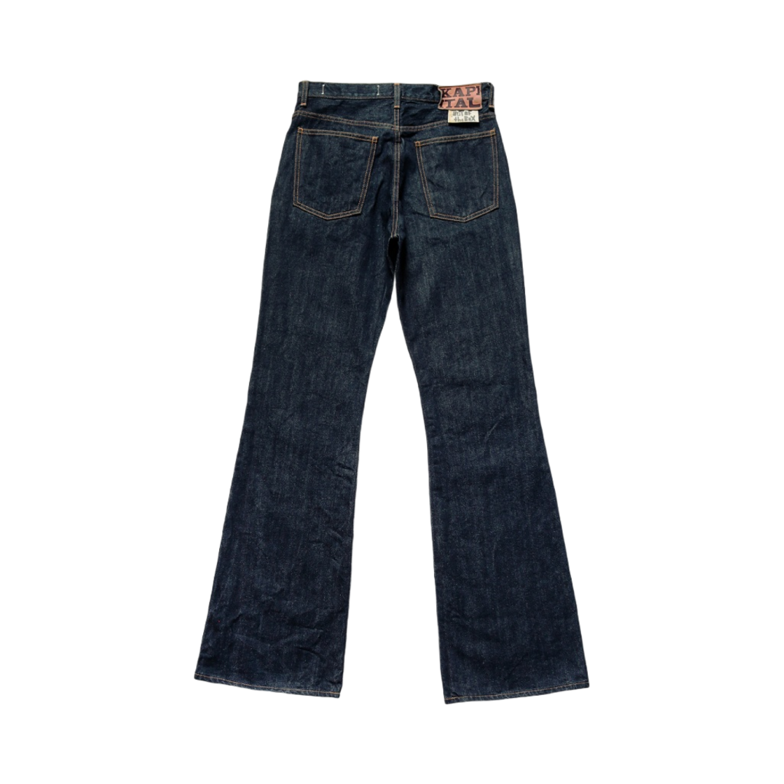 캐피탈 14온즈 데님 5P 랫 플레어 팬츠 인디고 원 워시드(Kapital 14 oz. Denim 5P Rat Flare Pants Indigo One Washed) - 2