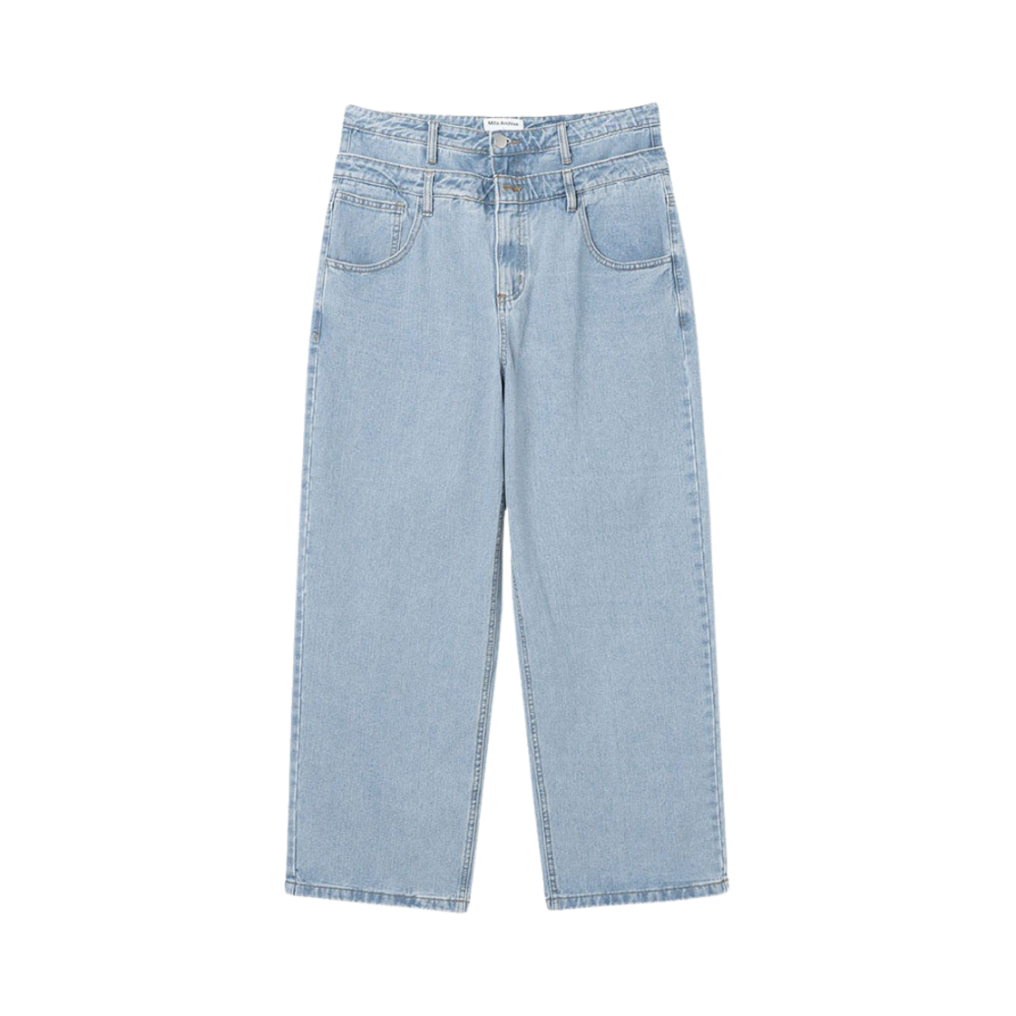 ML224LB Millo Archive Overfit Double Waist Pants Light Blue