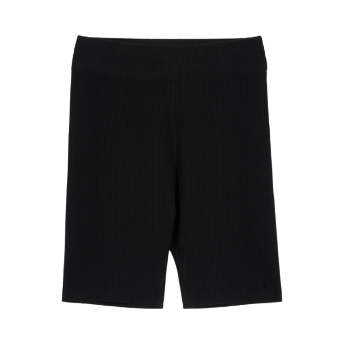 (W) 다이닛 애슬레져 니트 하프 팬츠 블랙((W) Deinet Athleisure Knit Half Pants in Black)