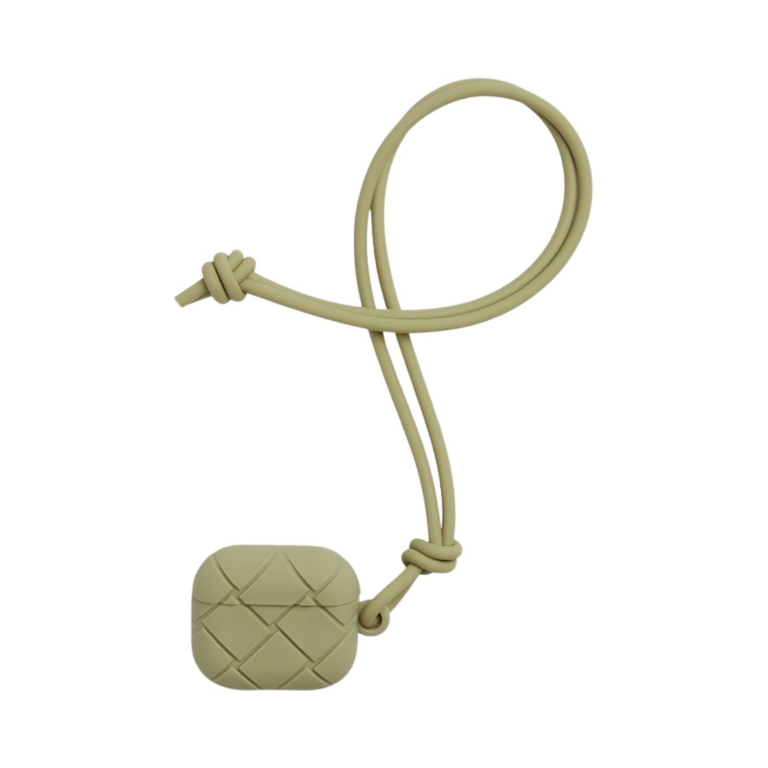 710142V0EY02915 Bottega Veneta AirPods Case Travertine - 대표 이미지 #1