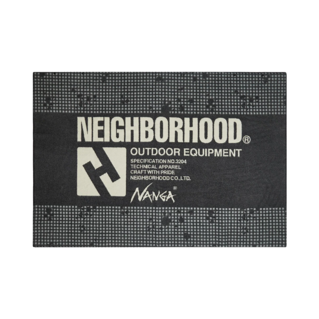 222NNNNN-AC03 Neighborhood x Nanga Camo Blanket Black