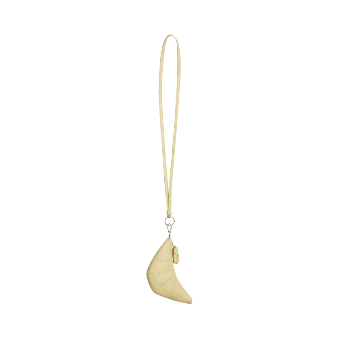 르메르 크루아상 코인 퍼스 네클리스 소프트 그레인드 레더 더스티 옐로우(Lemaire Croissant Coin Purse Necklace Soft Grained Leather Dusty Yellow)