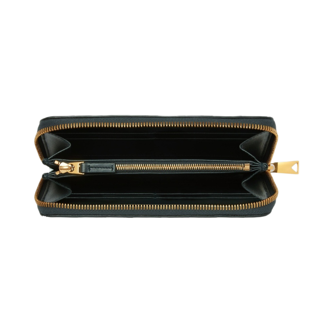 보테가 베네타 인트레치아토 집 어라운드 지갑 셀라돈 잉크웰(Bottega Veneta Intrecciato Zip Around Wallet Celadon Inkwell) - 2