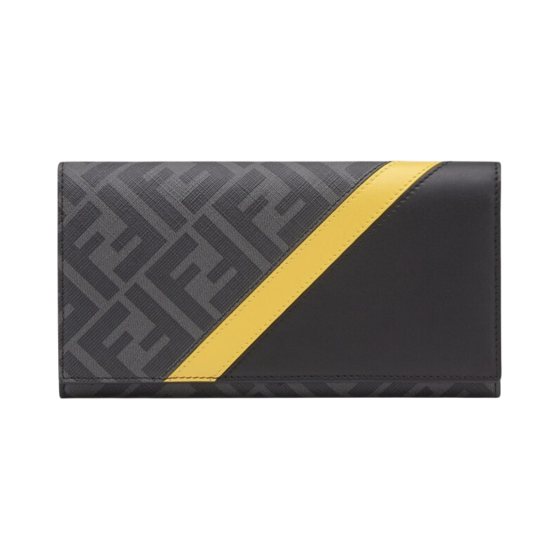 펜디 FF 모티프 패브릭 장지갑 그레이(Fendi FF Motif Fabric Continental Wallet Grey) - 1