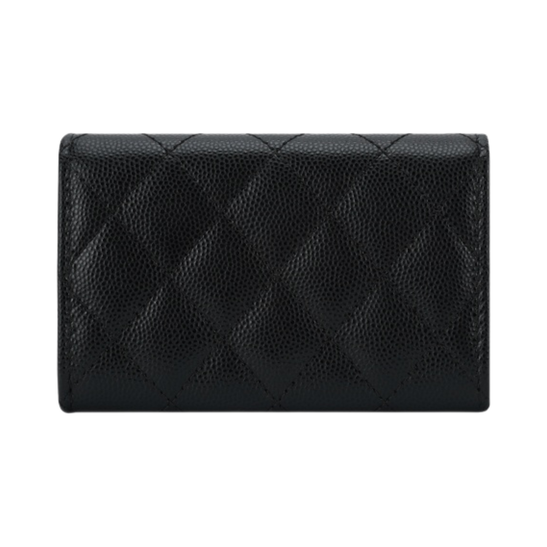 샤넬 플랩 카드 홀더 그레인드 샤이니 카프스킨 & 골드 메탈 블랙(Chanel Flap Card Holder Grained Shiny Calfskin & Gold Black) - 2