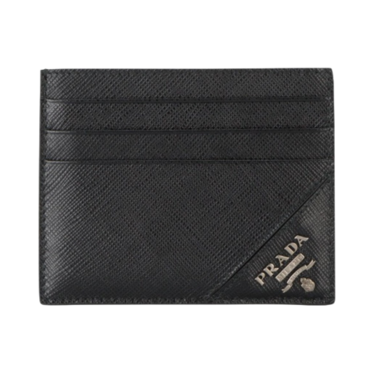 2MC223-QME-F0002 Prada Saffiano Leather Card Holder Black