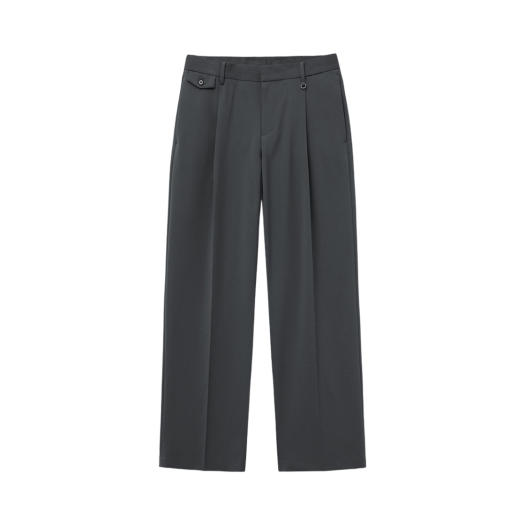 TNPA5E101G2 TNGT One-tuck Wide Flap Slacks Gray