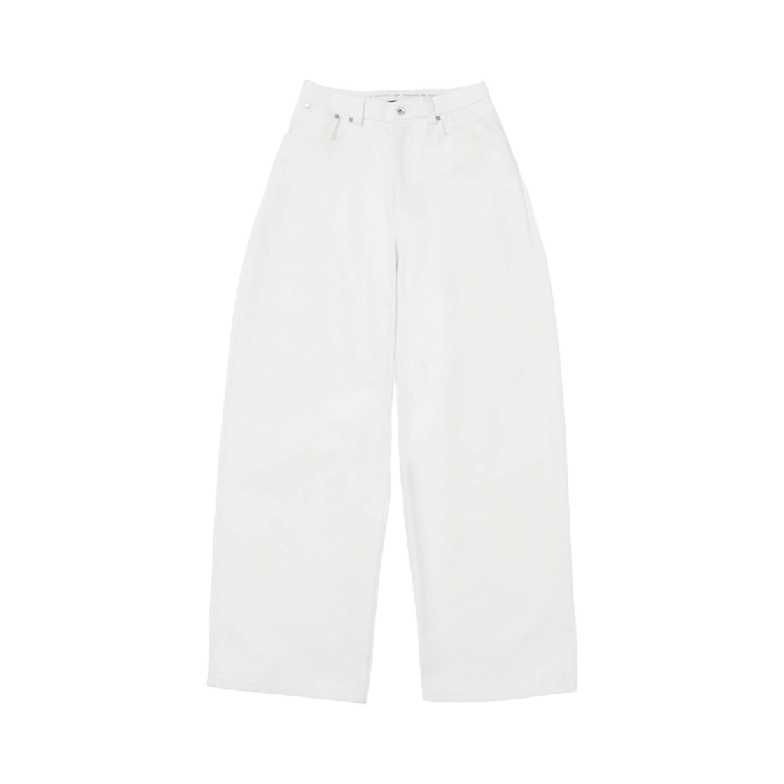 에스티유 와이드 코튼 팬츠 크림