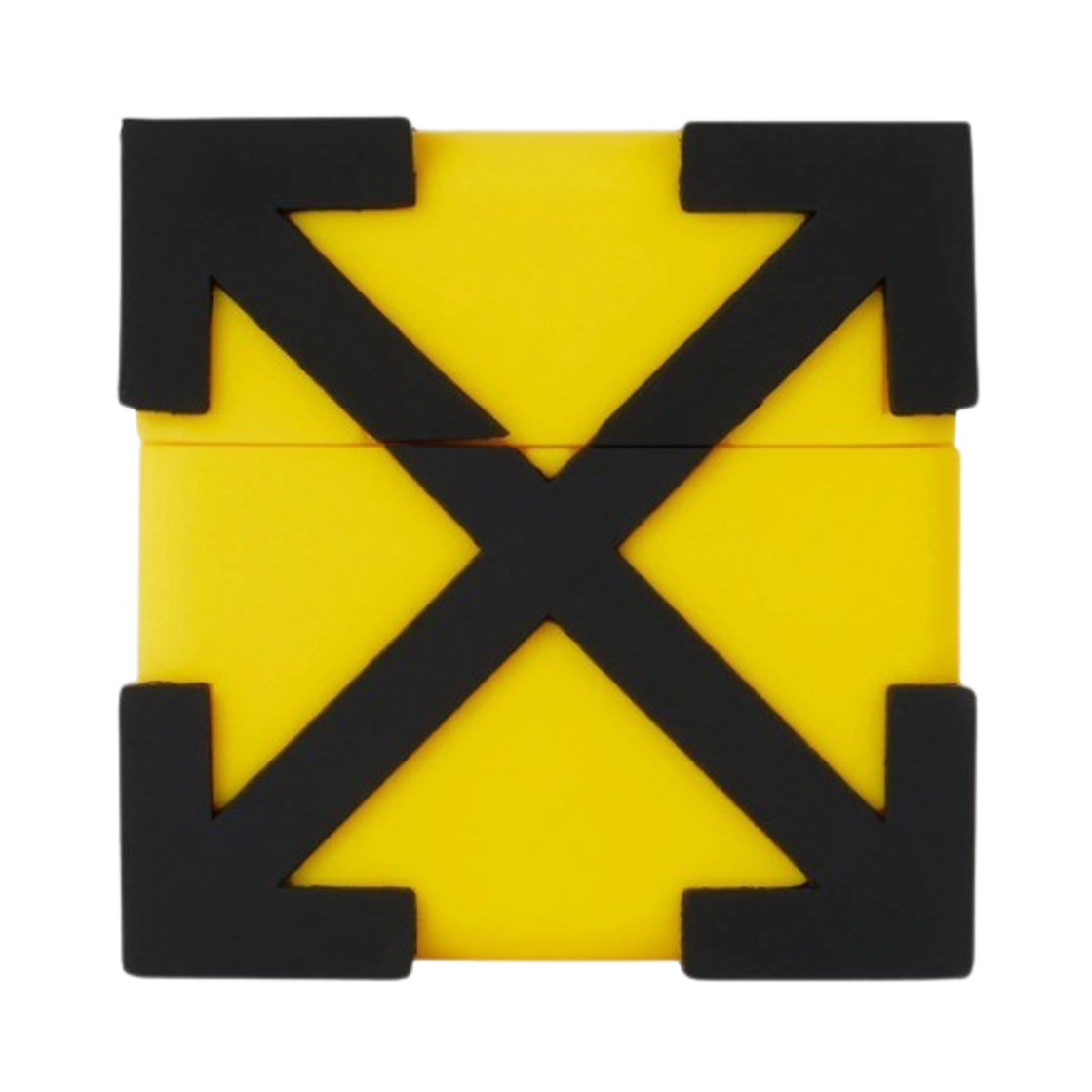 오프화이트 애로우 에어팟 케이스 옐로우 블랙(Off-White Arrow AirPods Case Yellow Black)