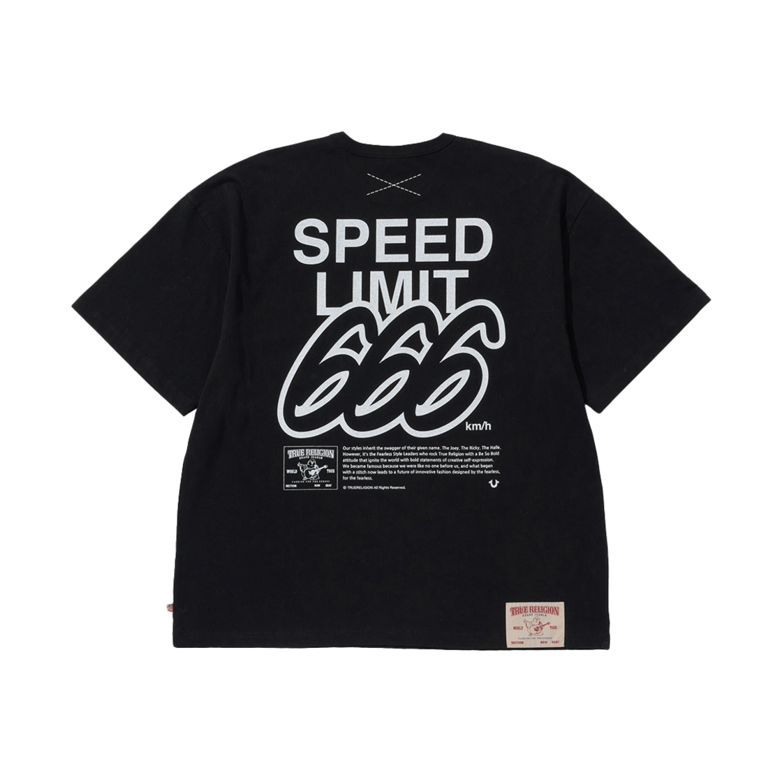 트루릴리젼 스피드 리미트 666 숏 슬리브 블랙(True Religion Speed Limit 666 Short Sleeve Black)