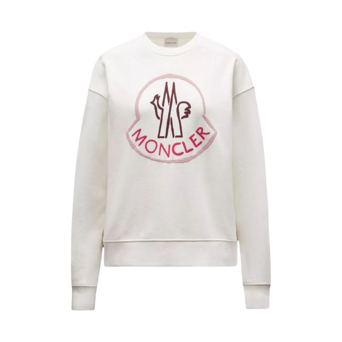 (W) 몽클레르 로고 스웨트셔츠 오프 화이트 - 22SS((W) Moncler Logo Sweatshirt Off White - 22SS) - 1