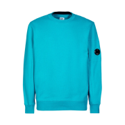 C.P. Company Diagonal Raised Fleece Sweatshirt Tile Blue - 23SS