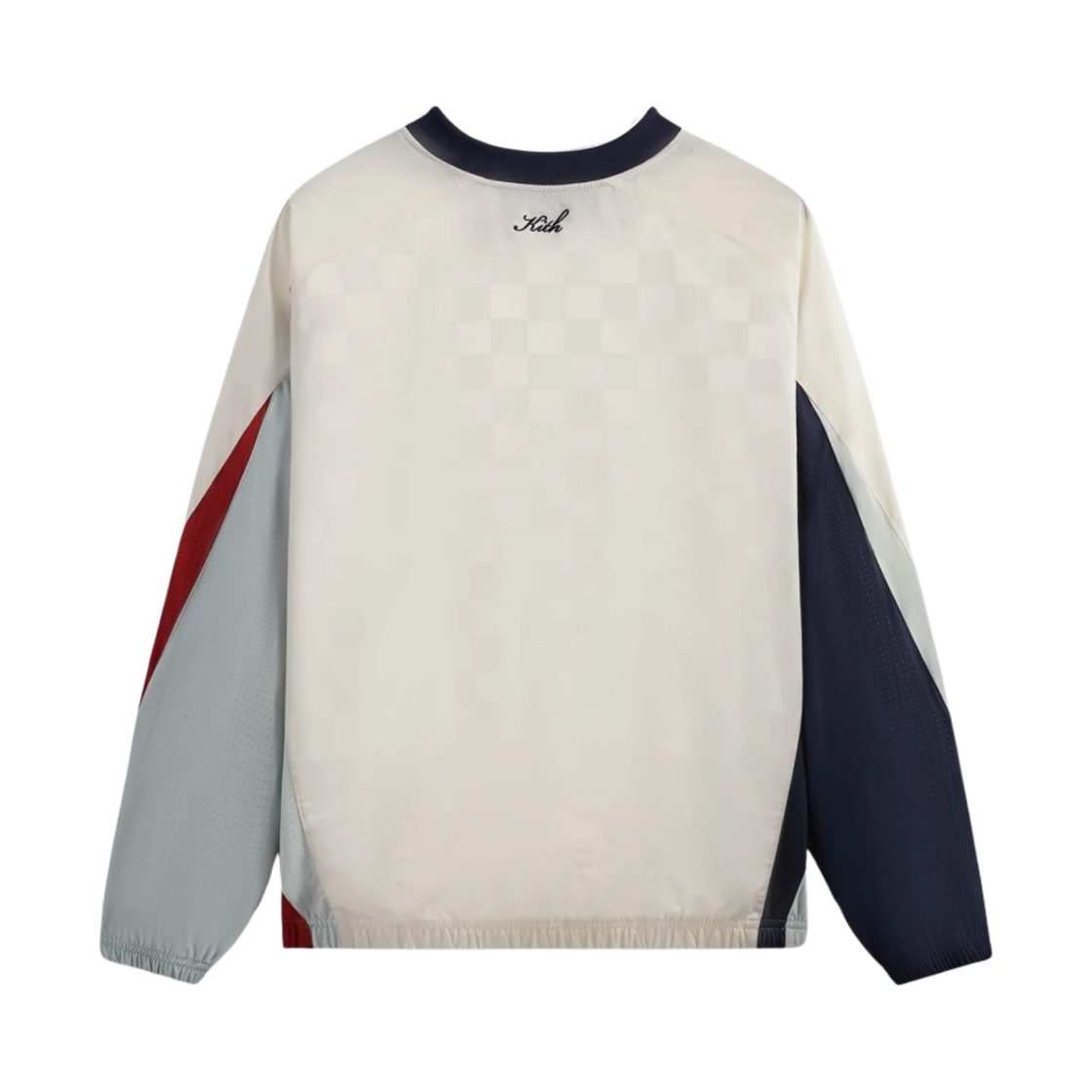 키스 체커드 사틴 데이톤 콤보 풀오버 샌드리프트(Kith Checkered Satin Dayton Combo Pullover Sandrift) - 2