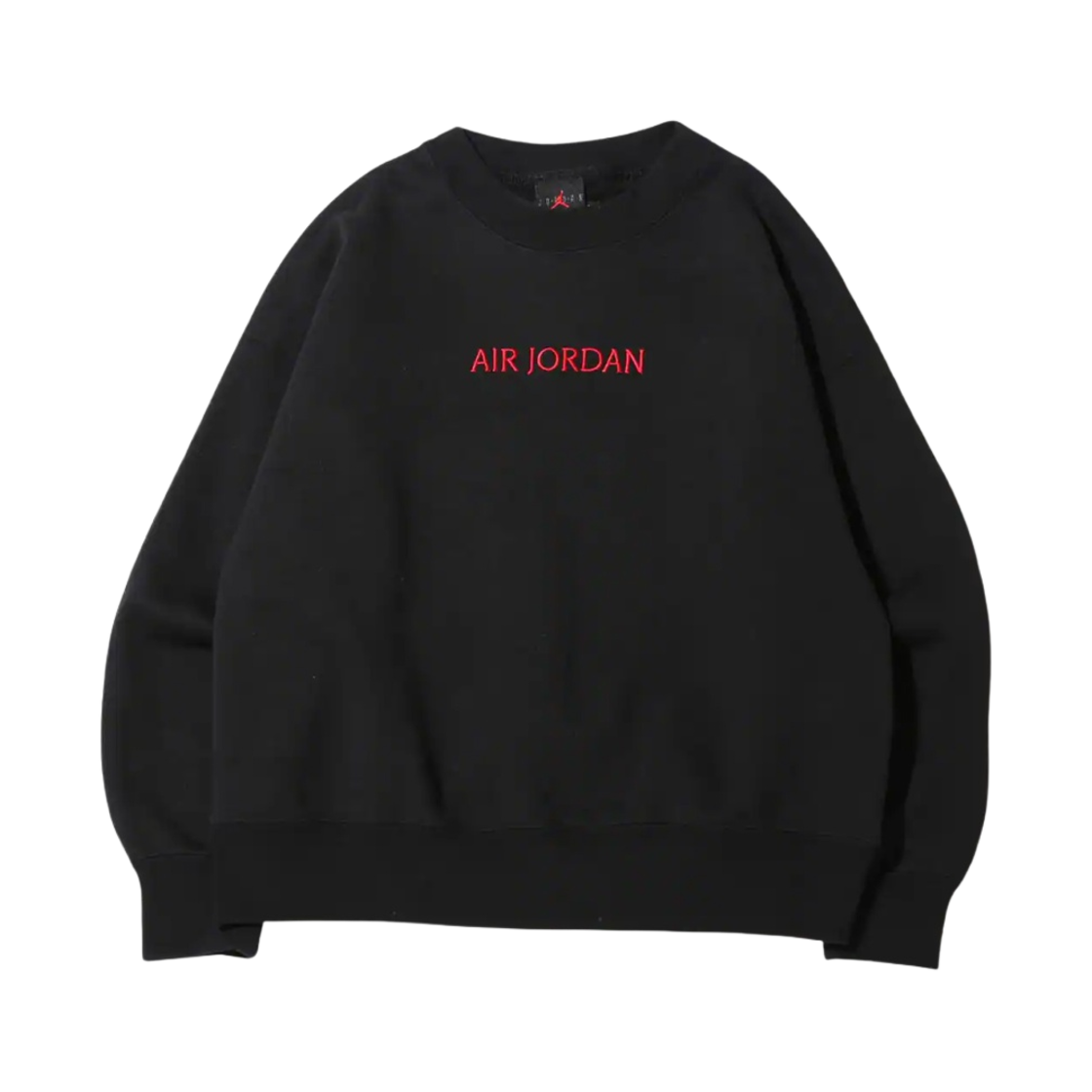 (W) 조던 워드마크 플리스 크루넥 스웨트셔츠 블랙 - US/EU((W) Jordan Wordmark Fleece Crewneck Sweatshirt Black - US/EU) - 1