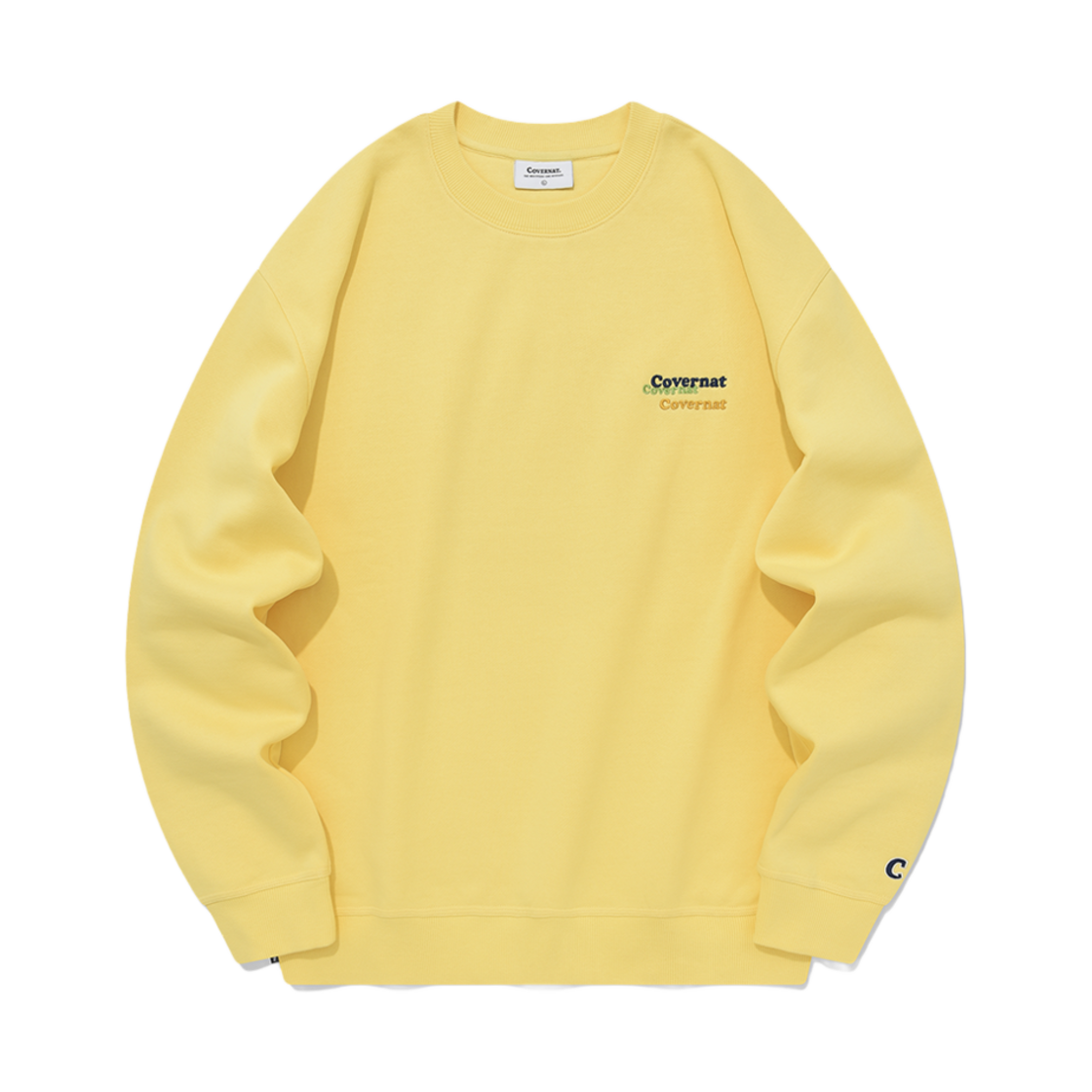 CO2303CR04YL Covernat Multi Logo Sweatshirt Yellow