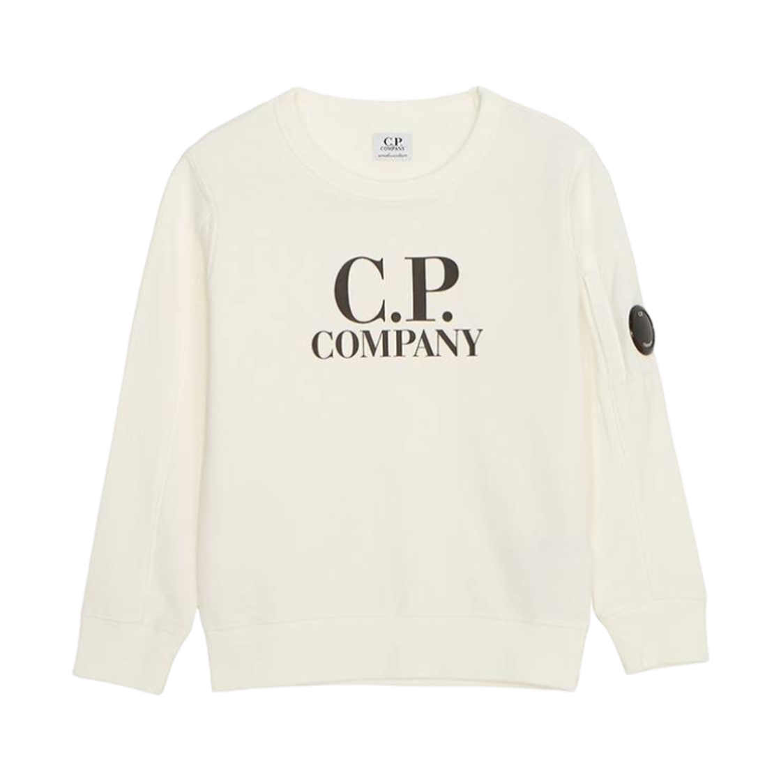 CUF00B LCA69 10135 (Kids) C.P. Company Logo Detail Sweatshirt White - 24SS