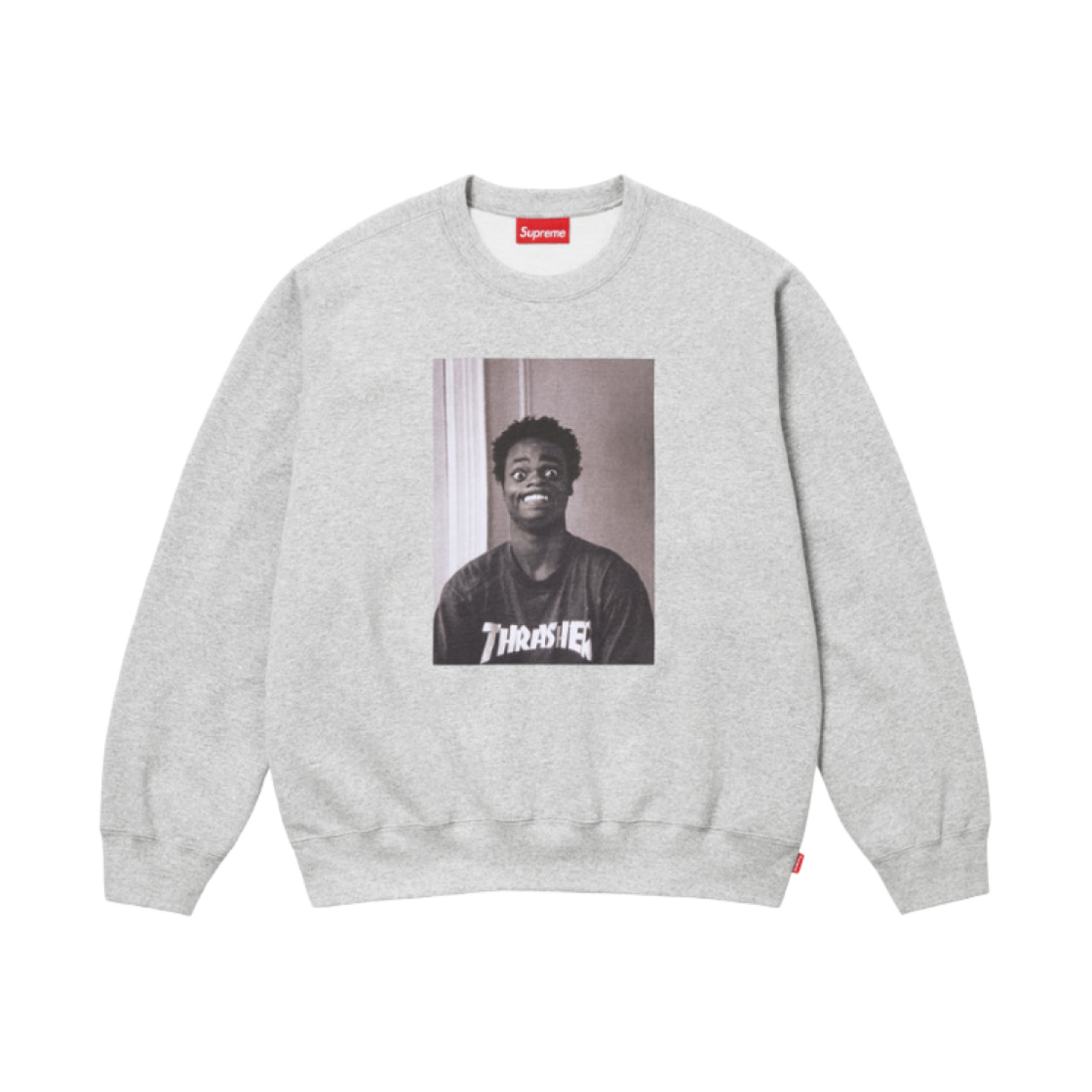 슈프림 x 트레셔 크루넥 헤더 그레이 - 24FW(Supreme x Thrasher Crewneck Heather Grey - 24FW) - 1