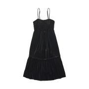 FARVEN Jem Shirring Dress Black