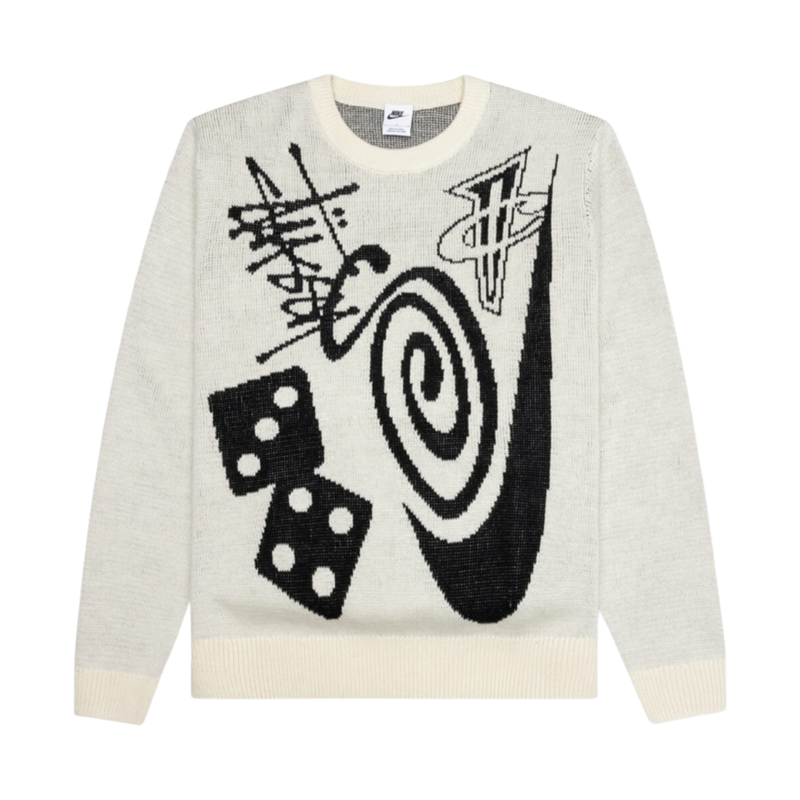 나이키 x 스투시 NRG 롱슬리브 니트 스웨터 파슬 (DR2893-238)(Nike x Stussy NRG LS Knit Sweater Fossil (DR2893-238))