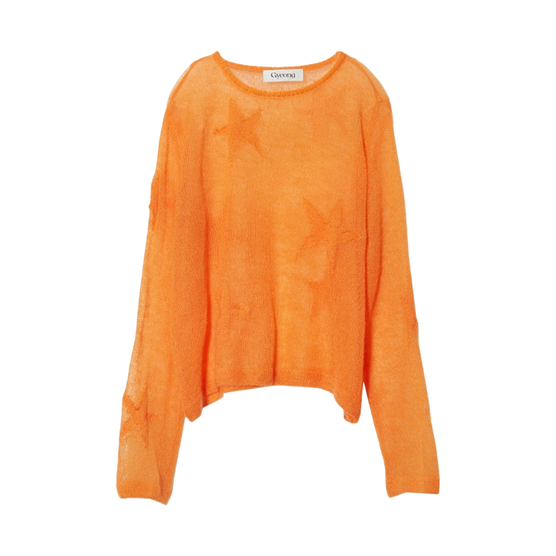 GY31MK02OR00 Gyeong Star Mohair Knit Sweater Orange