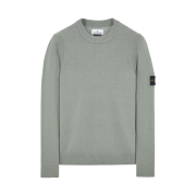 Stone Island 508A3 Lambswool Crewneck Knit Sage Green - 23FW