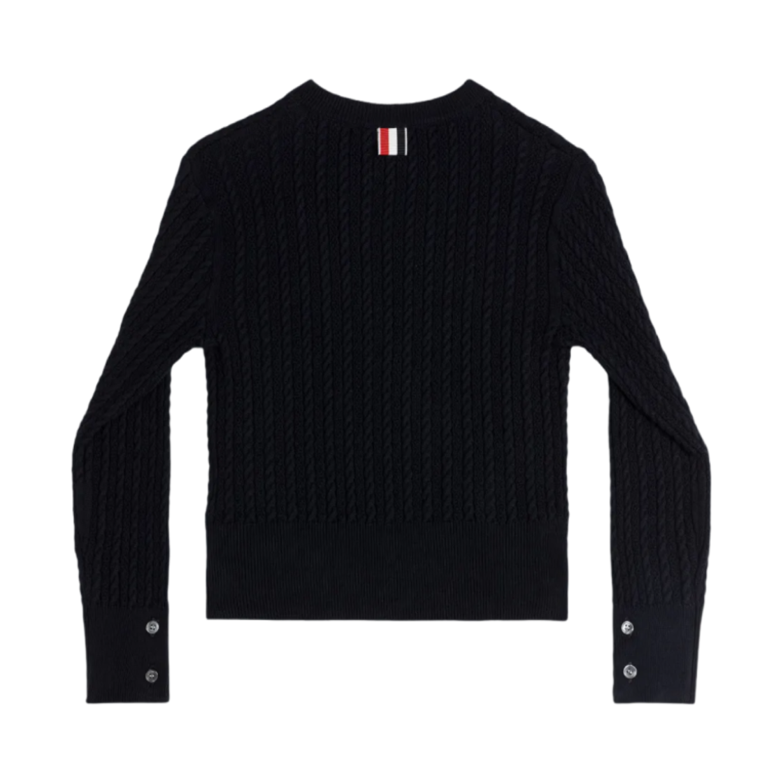 (키즈) 톰브라운 코튼 케이블 니트 풀오버 네이비((Kids) Thom Browne Cotton Cable Knit Pullover Navy) - 2