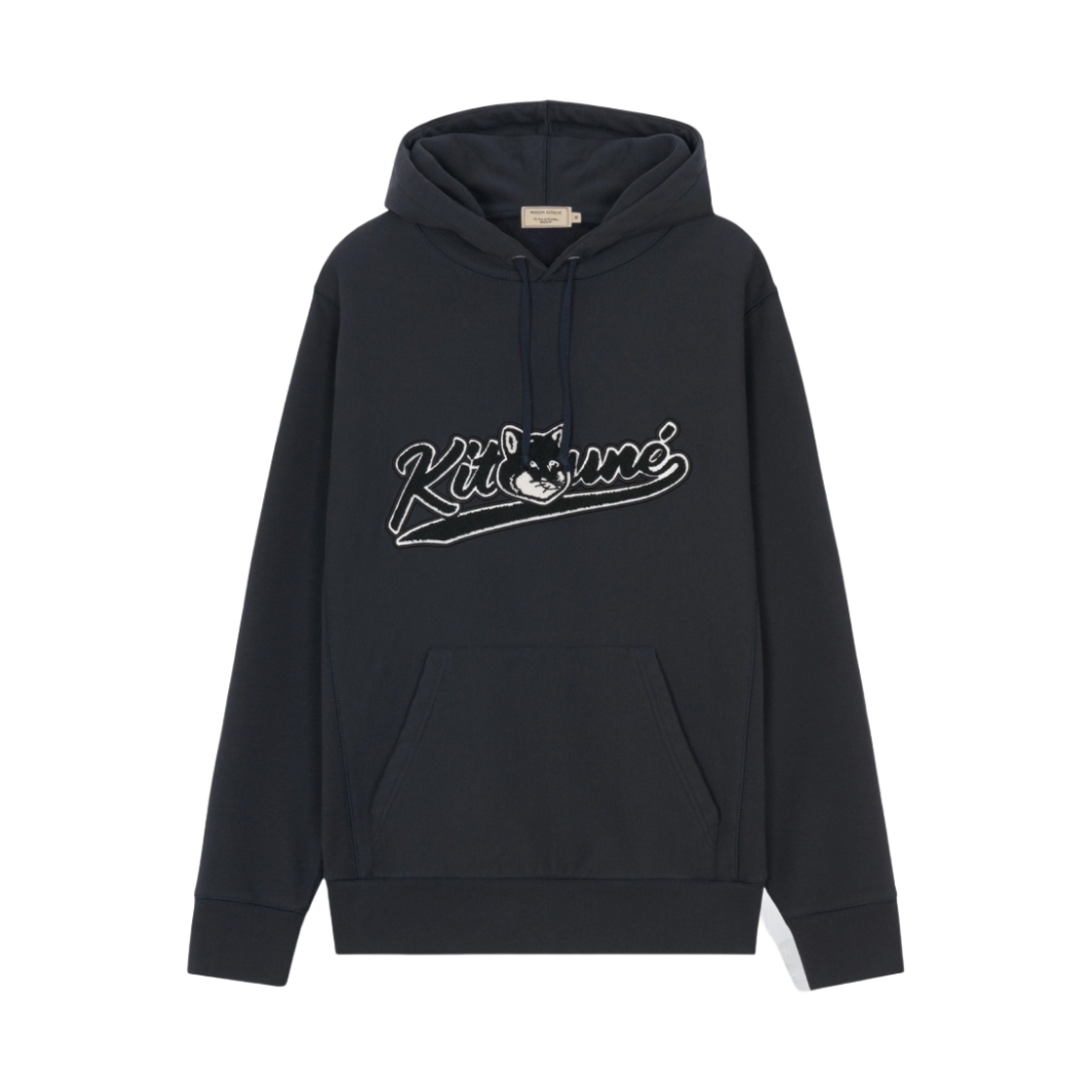 메종 키츠네 바시티 폭스 레귤러 후드 다크 네이비(Maison Kitsune Varsity Fox Regular Hoodie Dark Navy) - 1